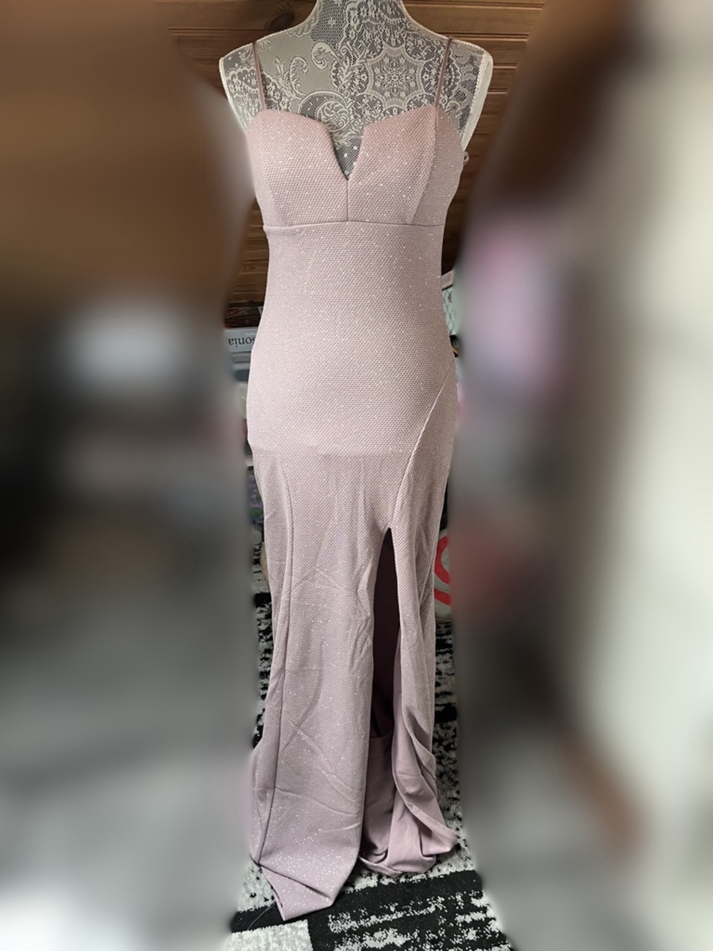 Purple Sparkle Gown M